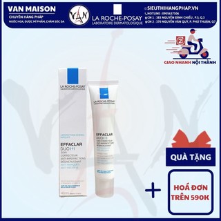 Kem dưỡng la roche posay ngăn ngừa mụn, giảm thâm mụn thông thoáng lỗ chân lông effaclar duo(+) 40ml