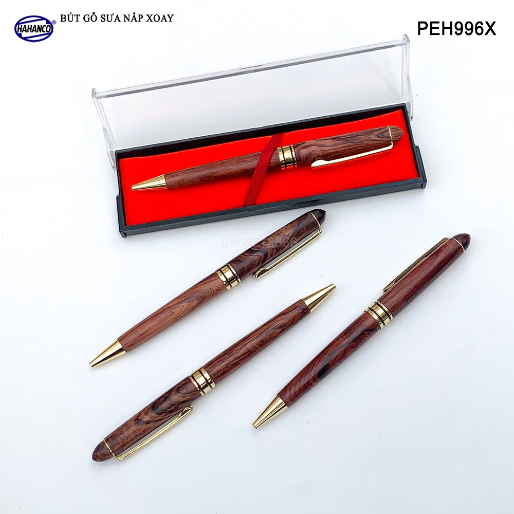Bút Ký Gỗ Sưa HAHANCO Đẳng Cấp Của Người Thành Đạt/ May Mắn/ Bình An - PEH996X