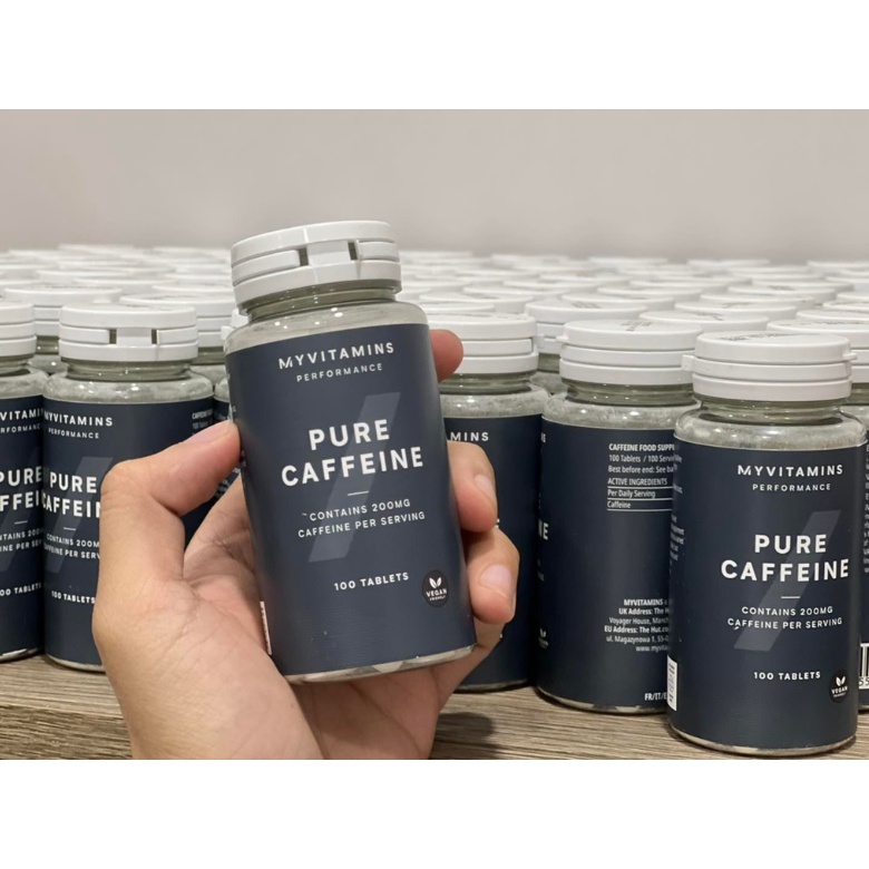 Caffeine 𝐌𝐲𝐩𝐫𝐨𝐭𝐞𝐢𝐧 - Giúp Tỉnh Táo, Tăng Sức Mạnh Tập Luyện -200mg/ viên