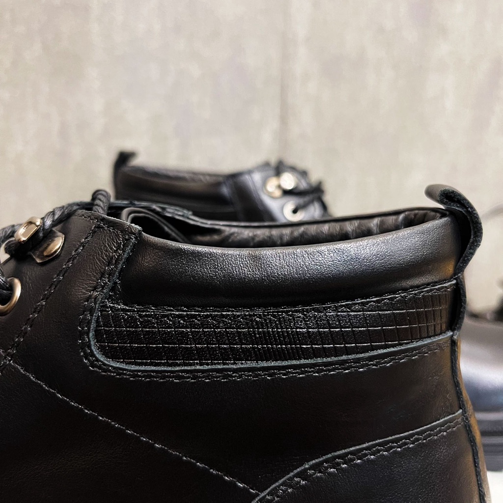 Giày nam cổ cao da bò thật LONGSRORE boot nam cao cấp tăng chiều cao 4cm bảo hành 12 tháng GD103