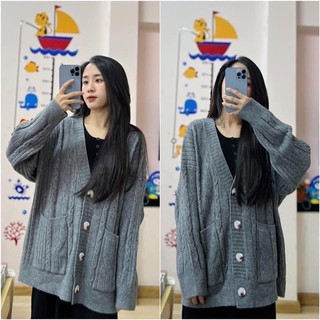 ÁO KHOÁC CADIGAN LEN THỪNG (len mịn)
