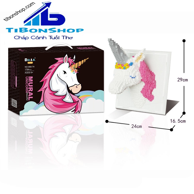 LEGO LẮP RÁP MÔ HÌNH 3D Mô Hình Hổ Voi Rồng Kỳ Lân Kim Cương Lắp Ráp Micro Gạch Hình Nghệ Thuật Đồ Chơi Trang Trí Tường