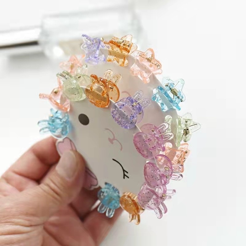 Kẹp Tóc Nhỏ Xinh Thanh Lịch Dễ Phối Đồ Trong Suốt Thời Trang Hàn Quốc