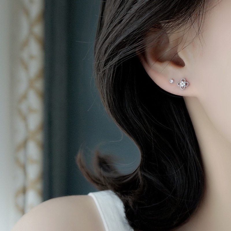 (0934) Khuyên Tai Nụ Hoa Đơn Giản Nhẹ Nhàng Cho Nữ