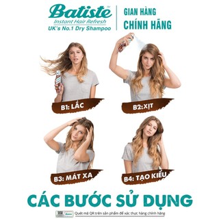 Dầu Gội Khô Batiste Dry Shampoo
