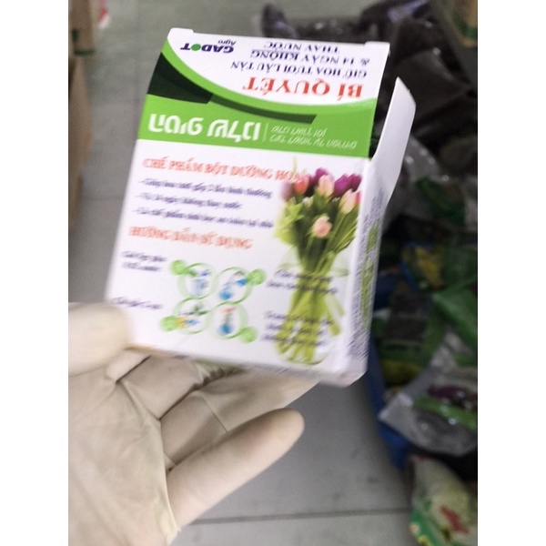Chrysal - long liffe-  combo 10 gói Chất dưỡng hoa lâu tàn ! Giúp hoa cắm bình không bị hôi nước và lâu tàn !