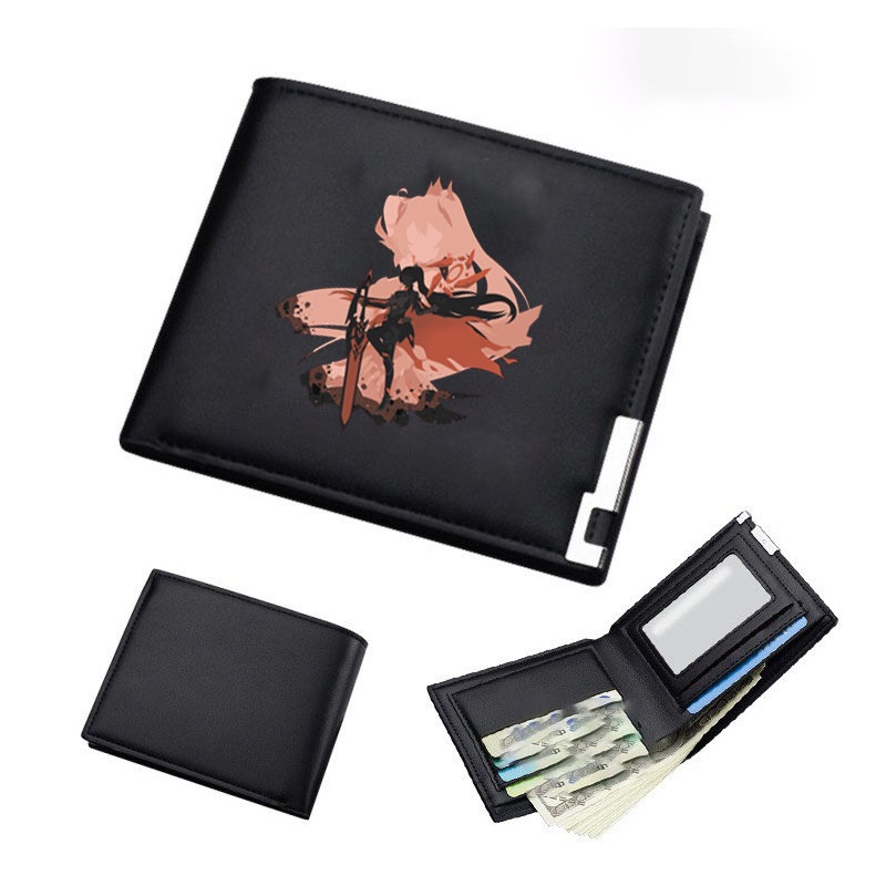 Ví da cầm tay nam nữ in hình HONKAI IMPACT ver MỘT MÀU game tiện lợi anime chibi