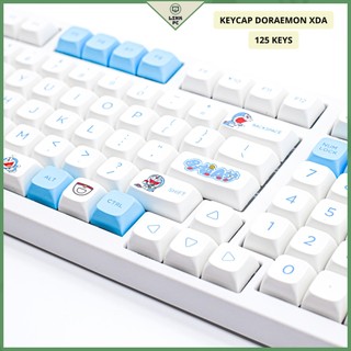 Bộ keycap doraemon thick bàn phím cơ - pbt xda - 125 nút