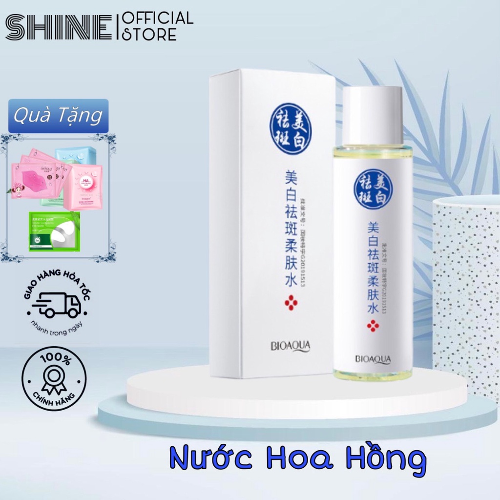 Nước hoa hồng rose water toner cấp ẩm, kiềm dầu, se khít lỗ chân lông an toàn cho da nhạy cảm 100ml