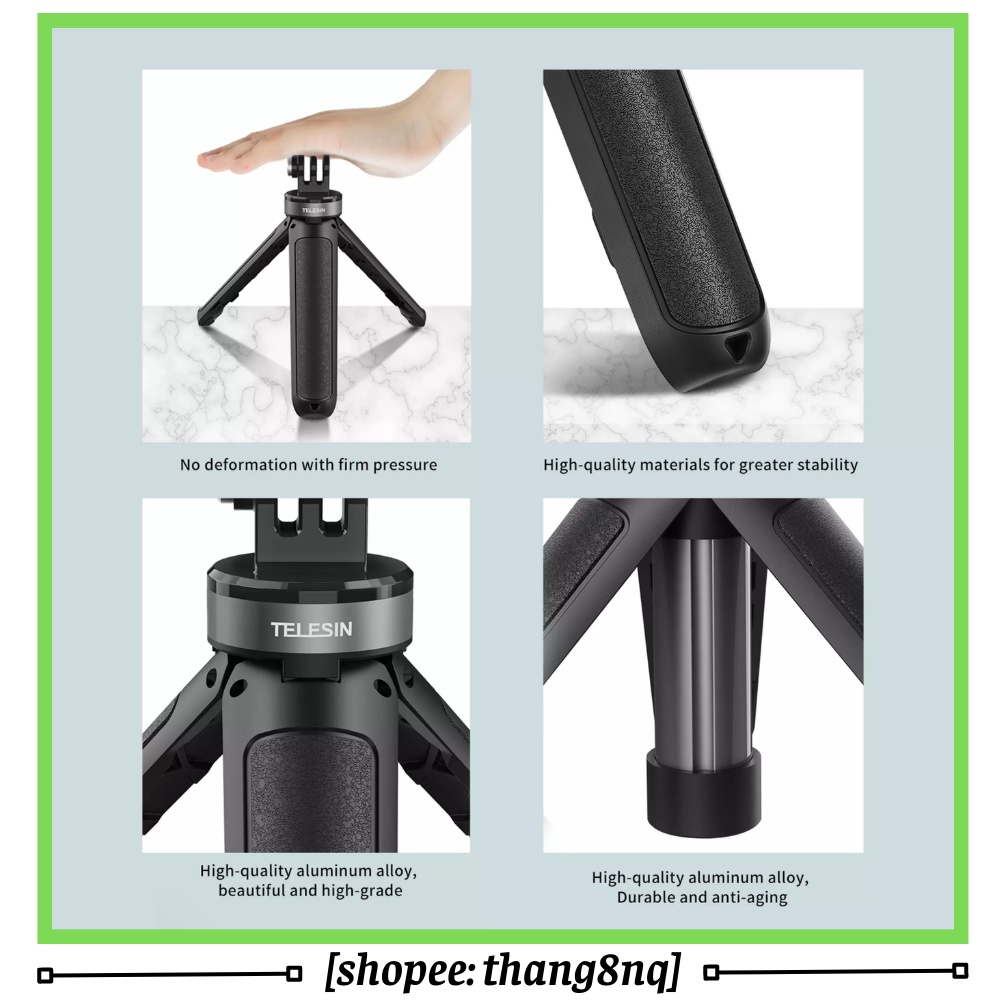 Gậy tripod MT-09 Telesin, tripod nhỏ gọn cho gopro, action cam