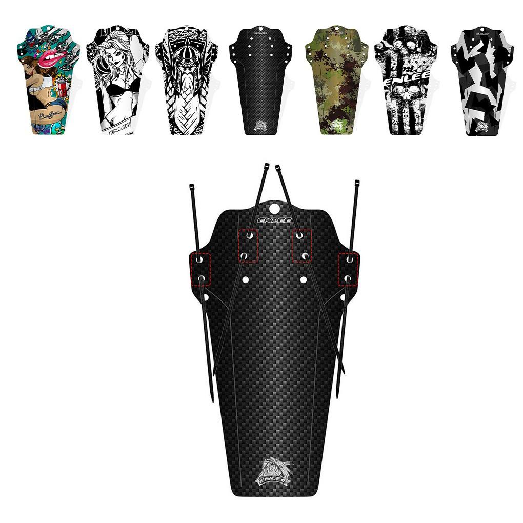 Tấm Chắn Bùn Trước Và Sau Bằng Nhựa In Họa Tiết Độc Đáo Kèm Dây Cáp Tiện Dụng Cho Xe Đạp