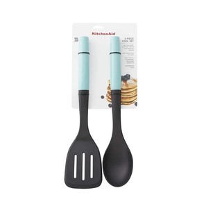 Bộ 2 dụng cụ nấu ăn gồm xẻng & vá múc nấu ăn Kitchen Aid màu đỏ