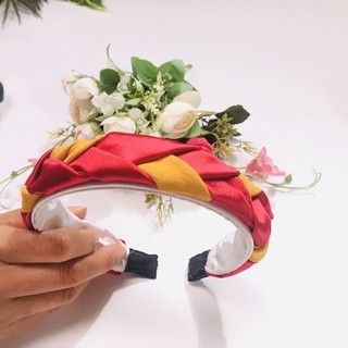 bờm lụa tết nhiều màu