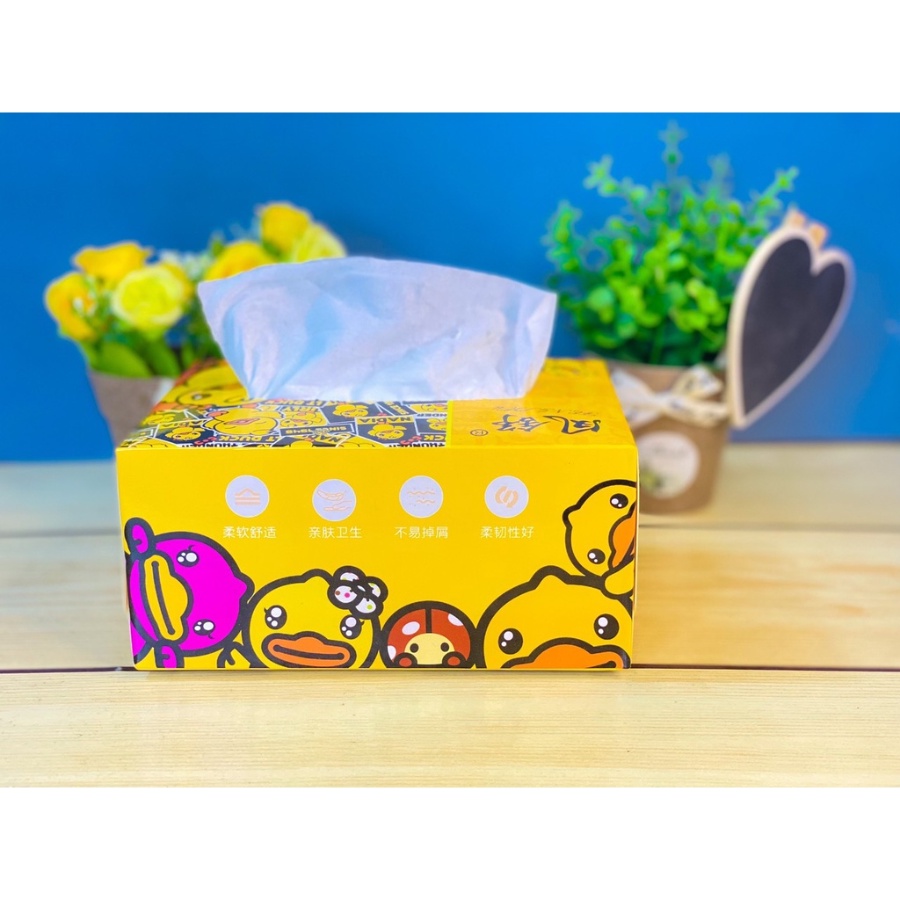 Hộp khăn giấy rút, giấy khô Vịt vàng DUCK 300 tờ giấy siêu mềm mịn- 【GIẤY VỊT RÚT mã 1948 】