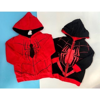 Áo khoác có mũ hoodie nỉ đỏ Spiderman Người nhện