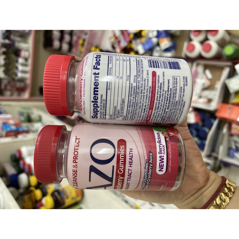 Viên uống AZO đỏ vàng 50 viên, 60 viên và 100 viên