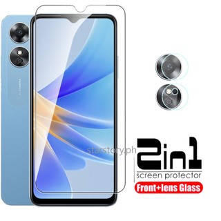 Kính cường lực bảo vệ camera 2 trong 1 cho oppo a17 4g a57 a77 5g