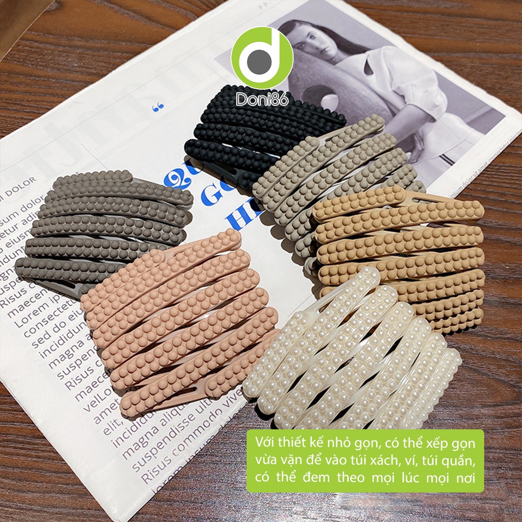 Cài tóc gấp gọn tiện dụng, màu sắc đa dạng, bền bỉ, không gây rụng tóc - Doni - DOPK312