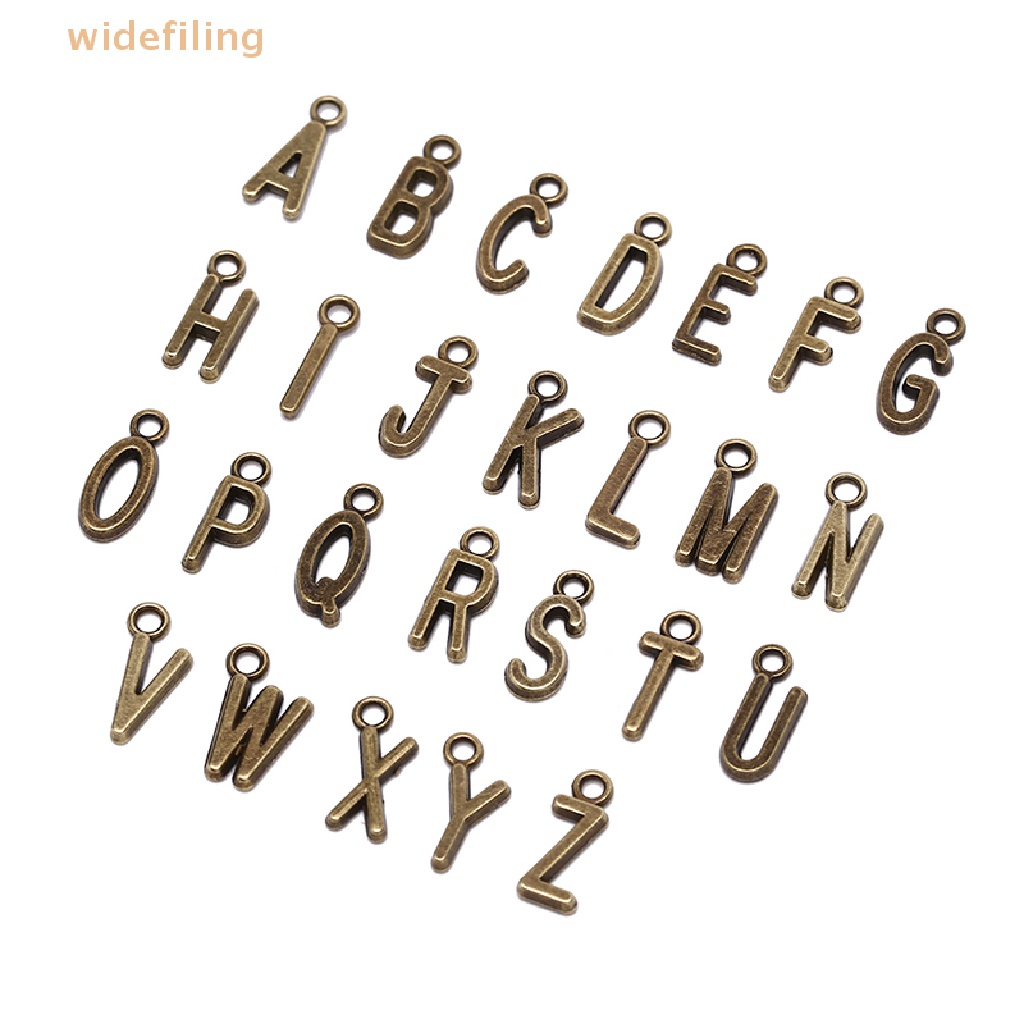 Set 26 Chữ Cái A-Z Màu Vàng / Bạc Dùng Để Làm Đồ Trang Sức Thủ Công