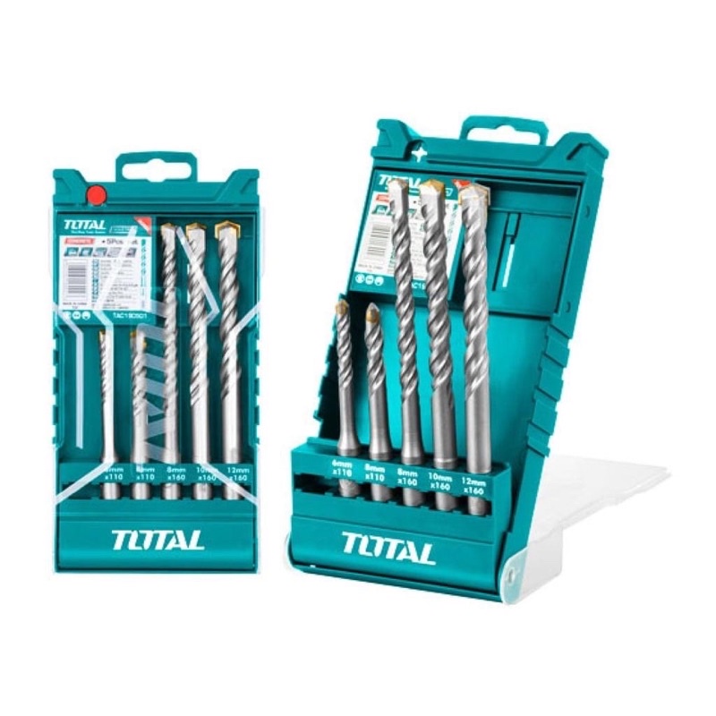 TOTAL Bộ 5 mũi khoan bê tông đuôi gài TAC190501