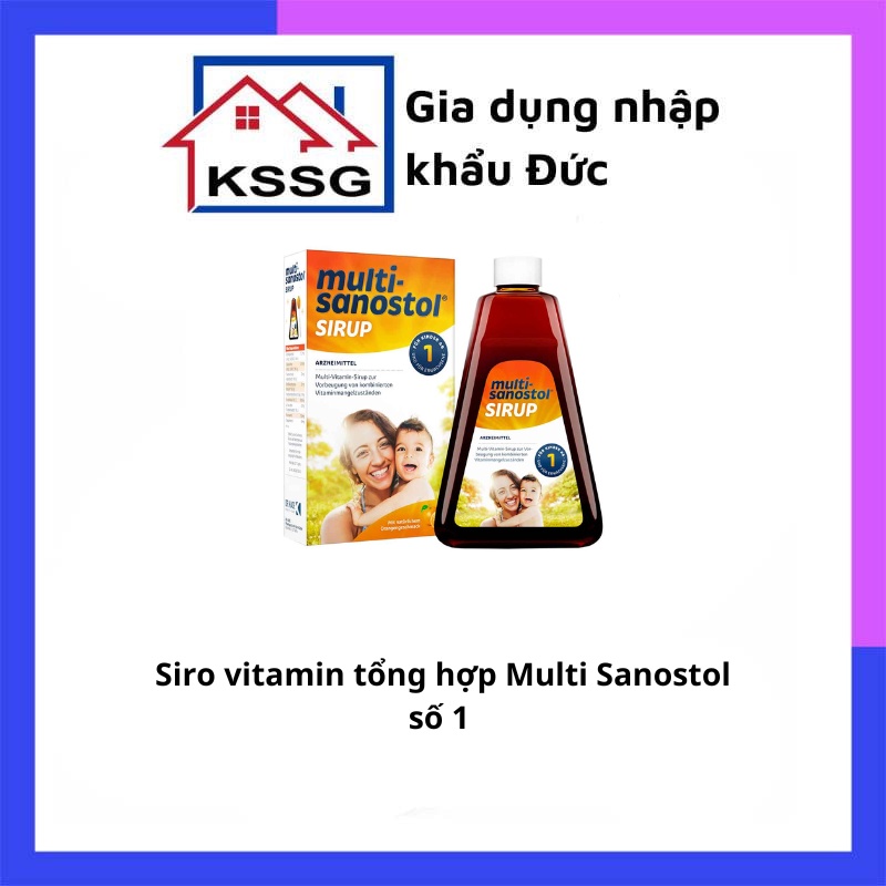 Siro vitamin tổng hợp Multi Sanostol số 1 dành cho trẻ 1tuổi trở lên 300ml