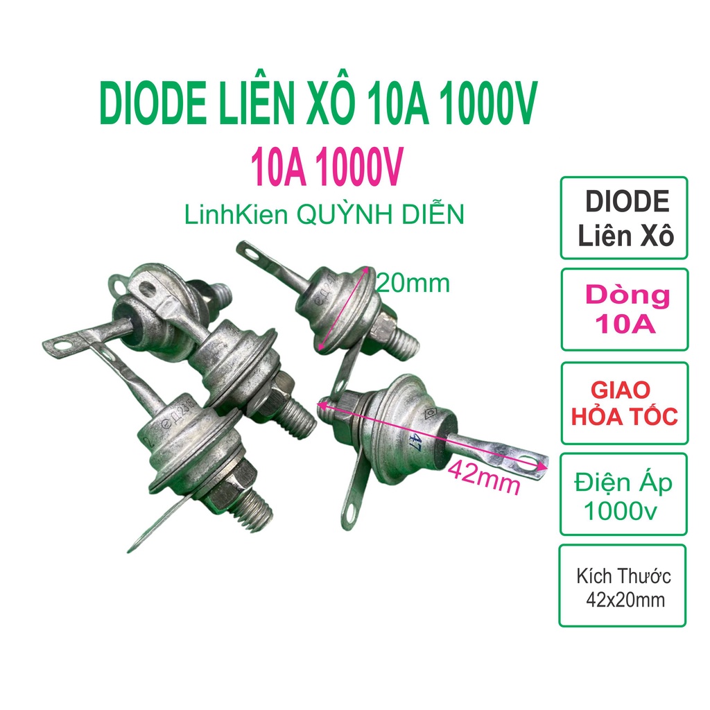 Điot 10A liên xô nga Diode 10A  linh kiện điện tử QUỲNH DIỄN