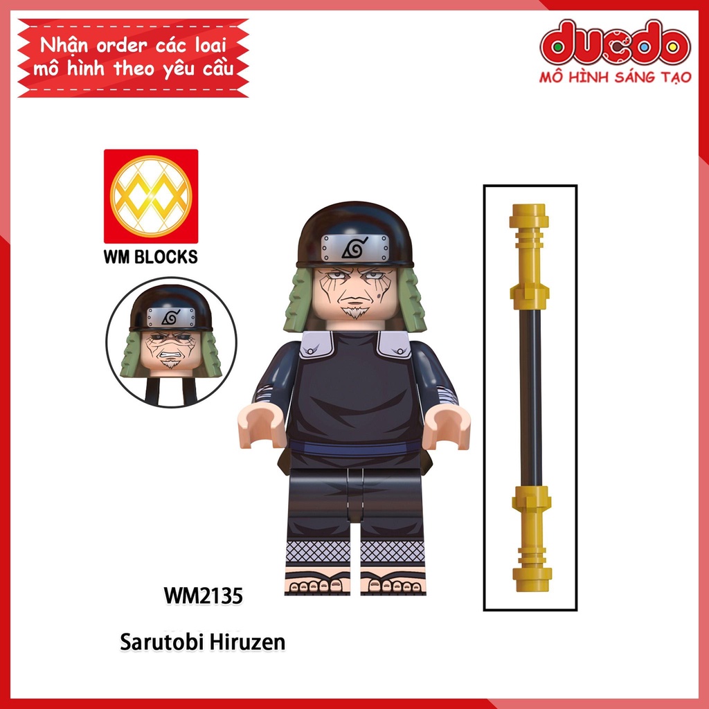 Minifigures các nhân vật trong Naruto Hokage Asuma Kurenai - Đồ chơi Lắp ghép Xếp hình Mô hình Mini WM WM6111