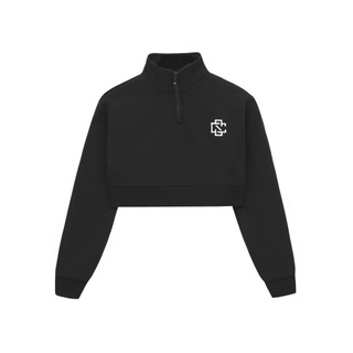 Áo half zip crop-logo crispus