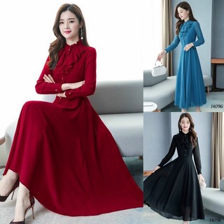 Đầm voan thiết kế cao cấp phong cách tiểu thư sang trọng M/L/XL/2XL