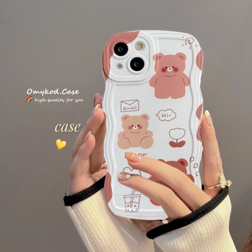 Ốp Điện Thoại Chống Rơi Hình Gấu Dễ Thương Cho Samsung S22 S21 S20 Plus Ultra S20 S21 FE Note 20 Plus