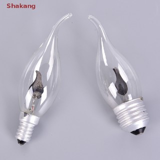 Skk E27 E14 Đèn LED Đốt Hiệu Ứng Lửa Trang Trí Ngọn Lửa Bóng Đèn SKK