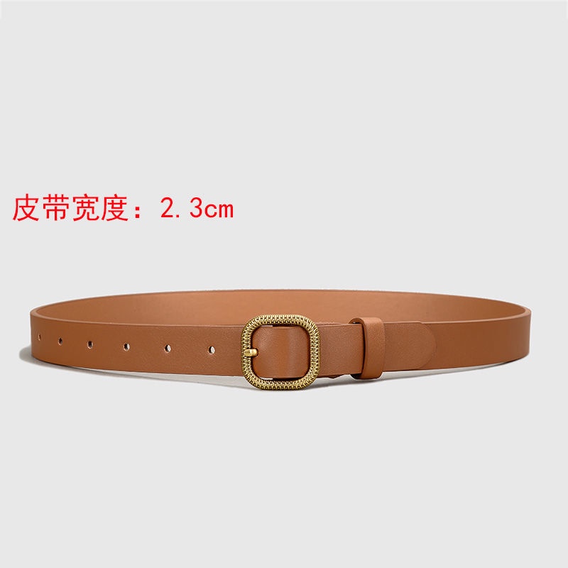 Thắt Lưng Màu Nâu Phong Cách Vintage GM053 Thời Trang Cho Nữ