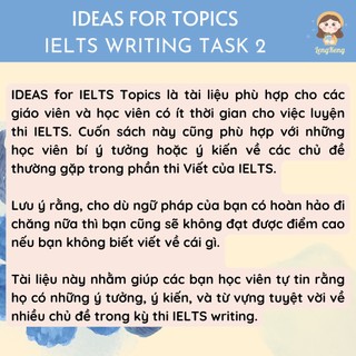 🌸Ideas for Topic - IELTS Writing task 2