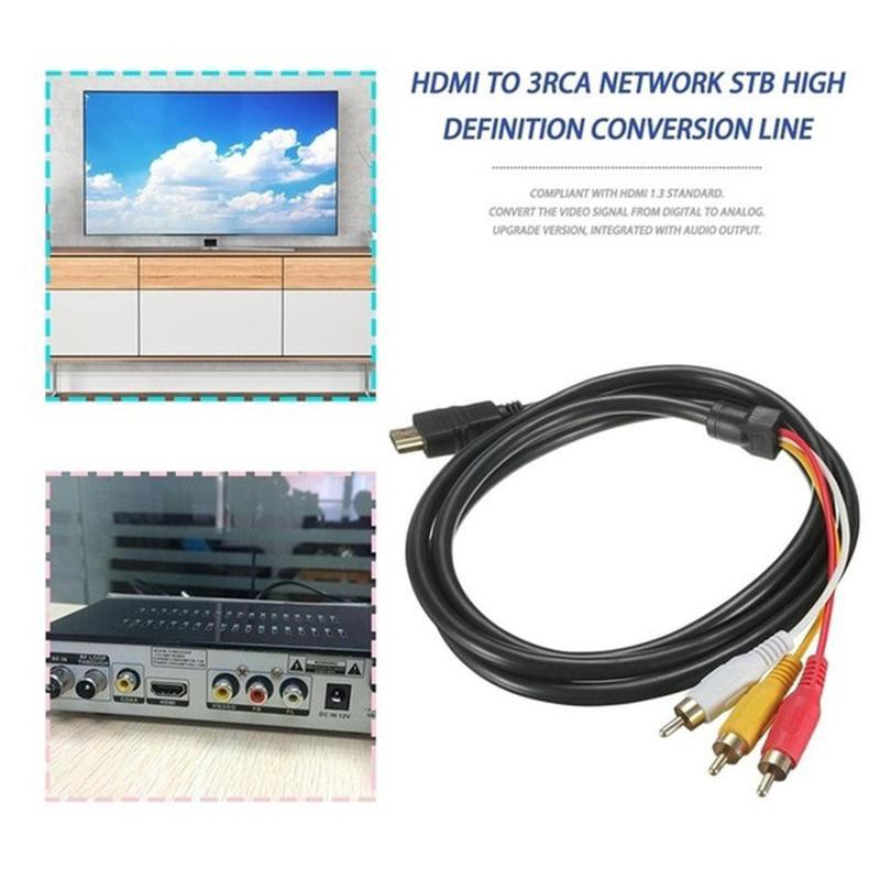Cáp Chuyển Đổi Hdmi Sang Av Hdmi 3Rca Dài 1.5M Sang V9B1 Chuyên Dụng