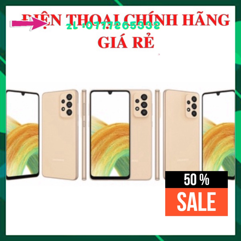 Điện thoại Samsung Galaxy A33 5G  - Hàng chính hãng nguyên seal - SS08 ZQ17AR chính hãng
