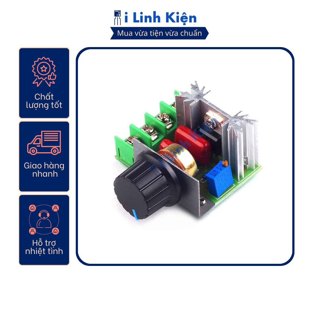 Dimmer 2000w 220v điều chỉnh tốc động cơ , đèn chất lượng tốt