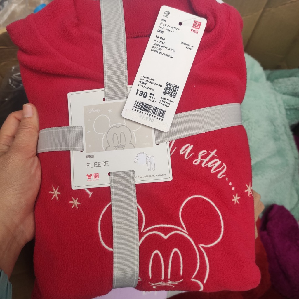 Bộ lông cừu KIDS Disney Collection  Uniqlo tag Nhật