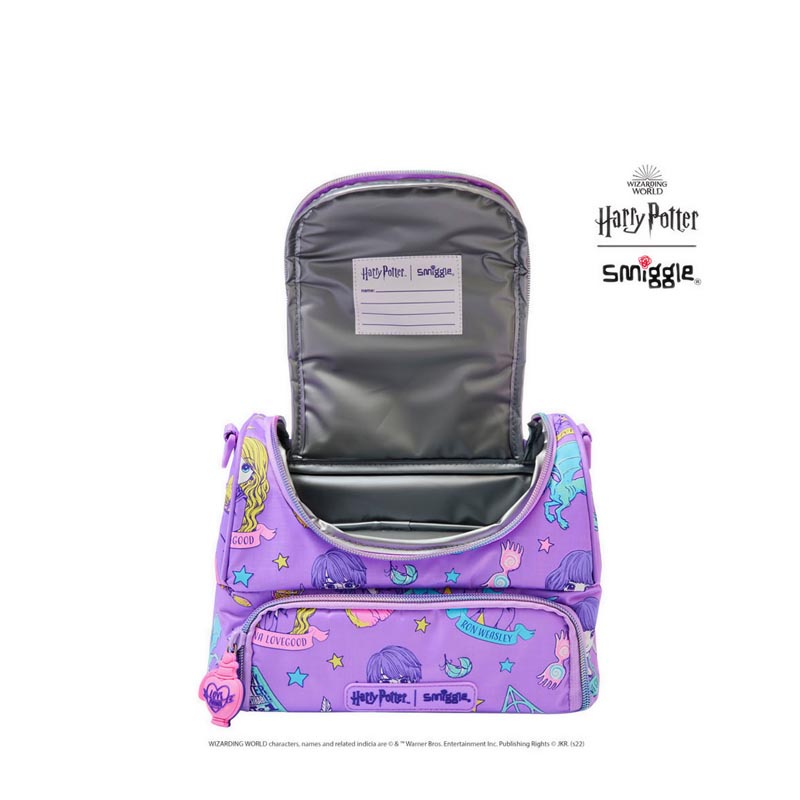 Hộp Đựng Cơm Trưa Smiggle Harry Potter Double Decker Lunchbox With Strap - IGL449840LIL