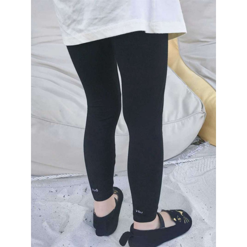 Quần Legging Bé Gái Dáng Dài Chất Zip Cao Cấp Co Dãn 4 Chiều Thoáng Mát - BabyBoo