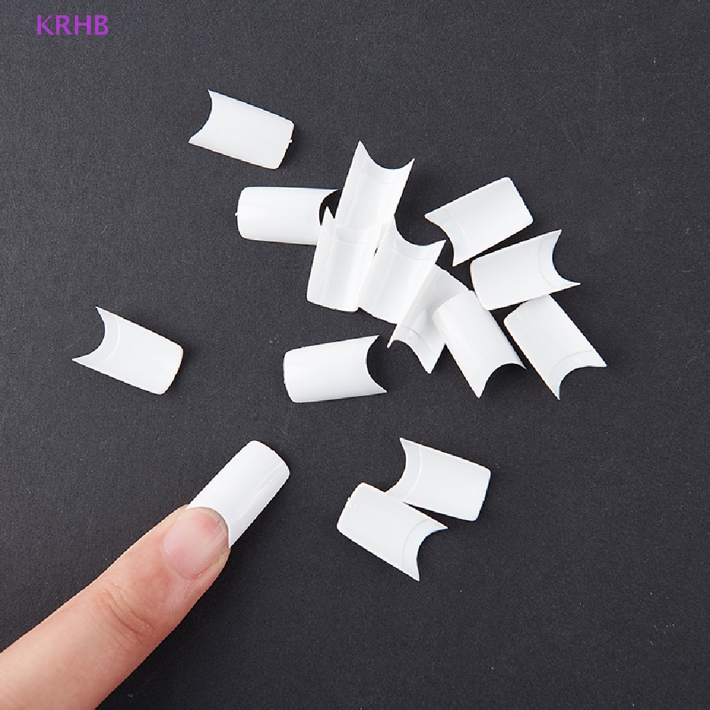 Set 500 Móng Tay Giả Ngắn Hình Vuông Kích Thước 10 (0-9) Mới