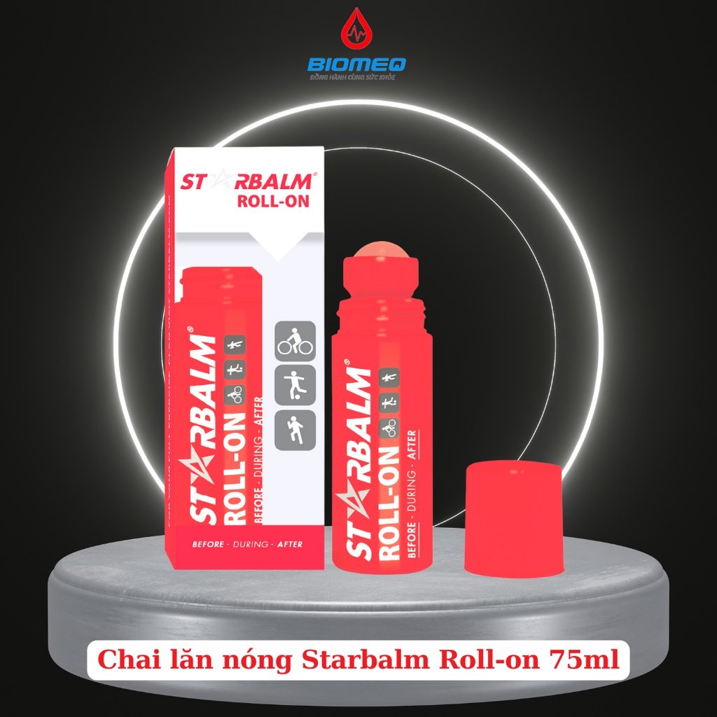 Chai lăn làm nóng cơ Starbalm 75ml làm ấm cơ bắp tăng sức bền vận động tránh chấn thương