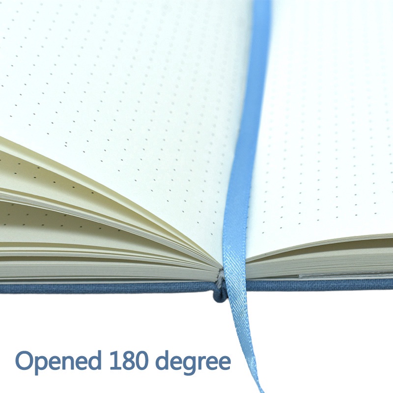 100 GSM Bullet Dotted Journal Planner A5 Bìa cứng vải 160 trang Bên trong túi sổ tay trường học & văn phòng Bujo Văn phòng phẩm: màu cam