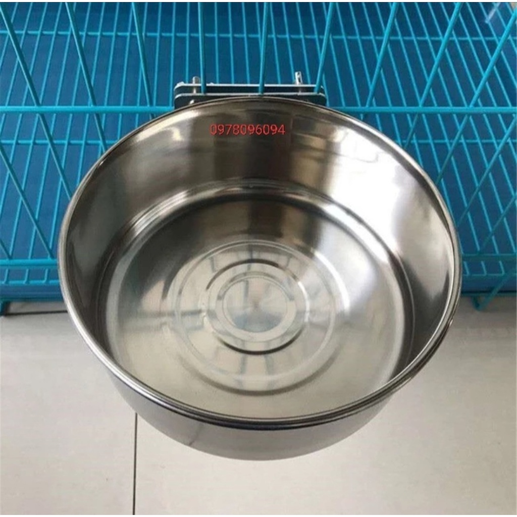 Máng ăn 14cm inox 304 cho chồn hương máng ăn inox 304 cho vẹt máng ăn inox 304 cho mèo