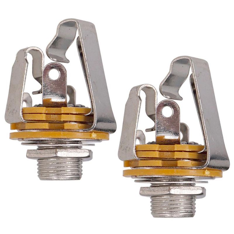 Set 2 Giắc Cắm Đầu Vào 1 / 4 inch 6.35Mm Cho Đàn Guitar Điện / Bass