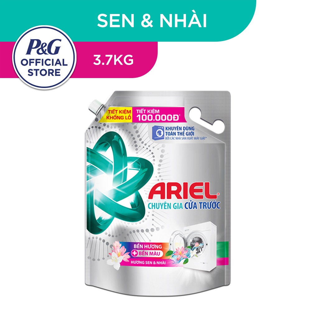Nước Giặt ARIEL Cửa Trước Hương Downy 3.9kg/ Sen Nhài 3.7kg