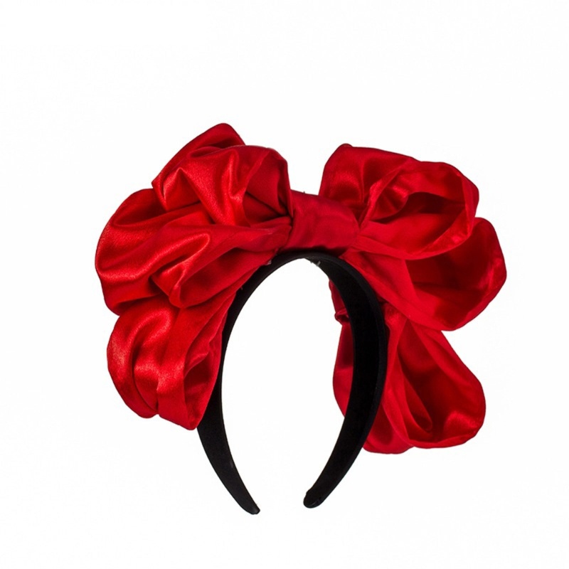 Băng Đô Cài Tóc Đính Nơ To Hóa Trang Dễ Thương Cho Bạn Gái