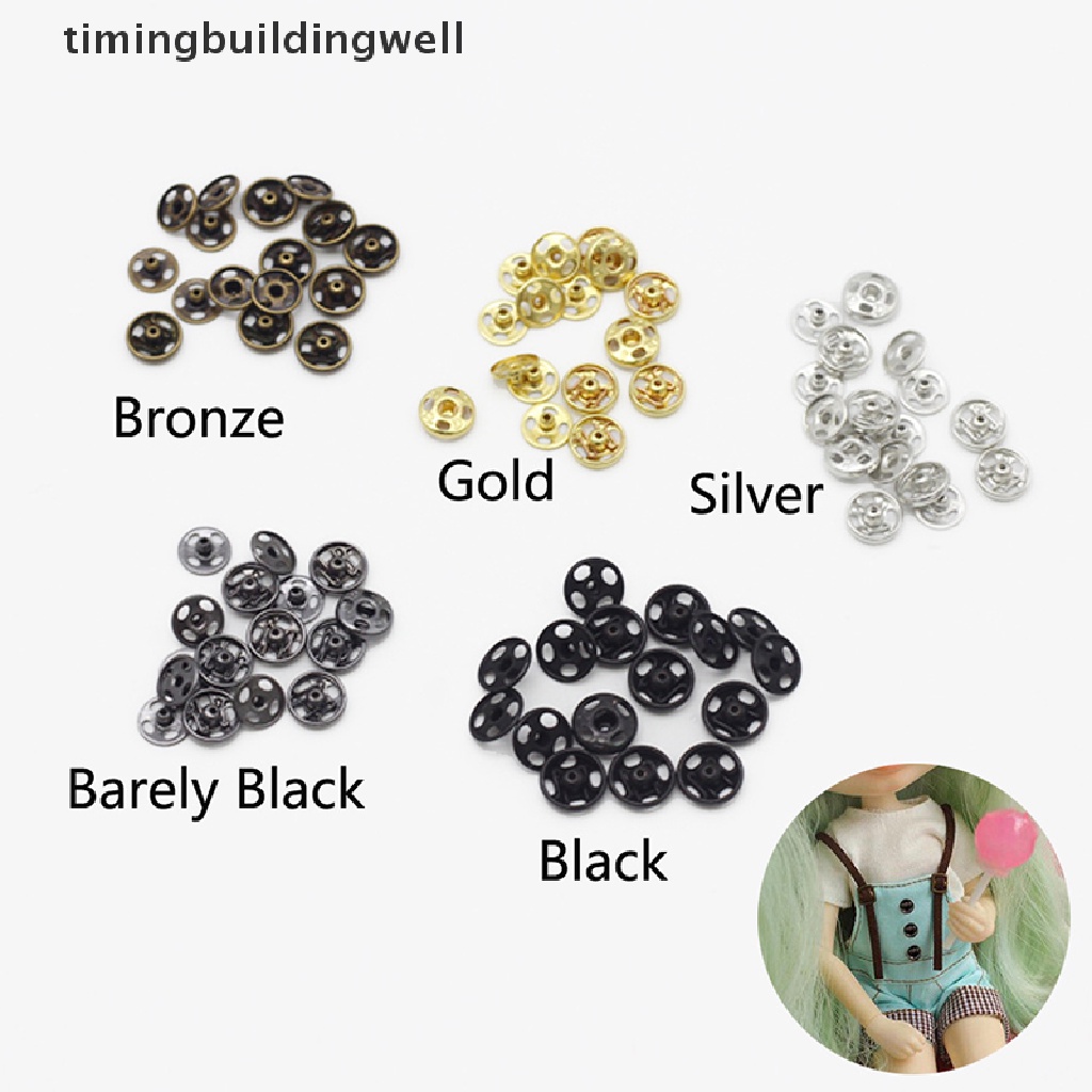 Set 24 Nút Bấm Mini Dùng Để May Quần Áo Búp Bê Tỉ Lệ 1 / 6