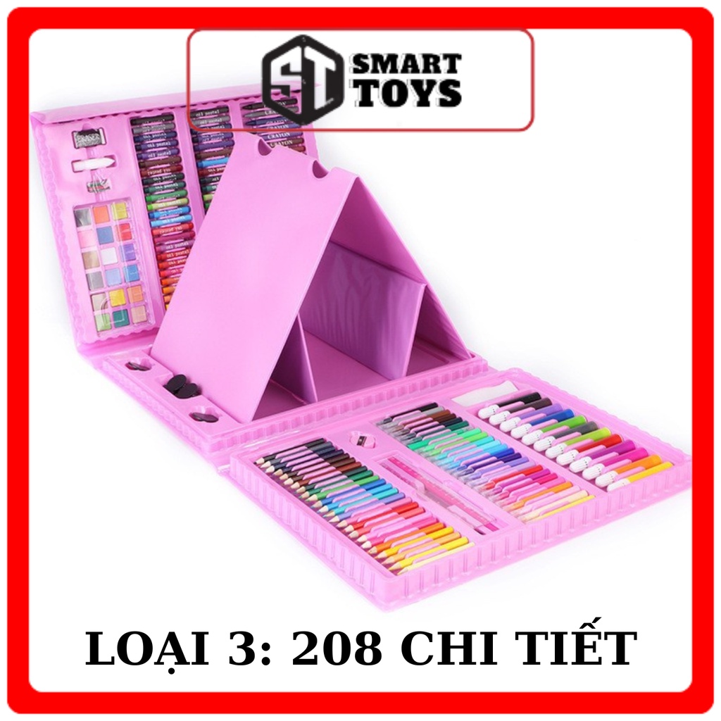 Hộp màu 150 chi tiết, 208 chi tiết, 86 chi tiết cho bé tô màu Smart Toy