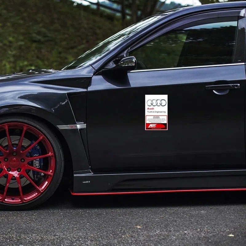1 / 2 Miếng Dán Tĩnh Điện JDM Cá Tính Cho Xe Hơi Audi Sline A3 A4 A5 A6 A7 A8 Q3 Q5 Q7 S3 S4 S5 TT