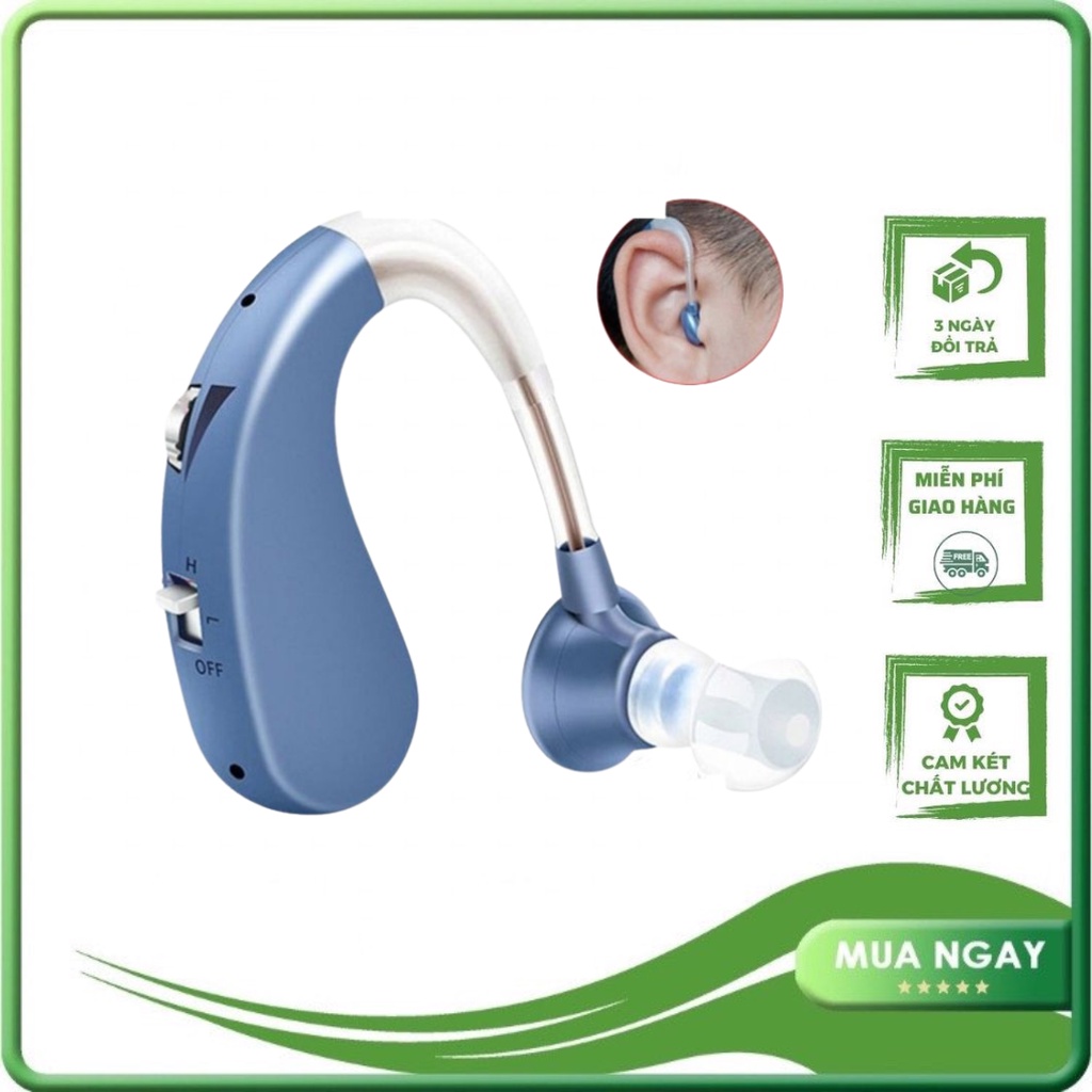 Máy Trợ Thính,Tai Nghe Trợ Thính Không Dây VHP 1204,trợ thính cho người già Chế độ lọc tiếng ồn, chống sôi hú